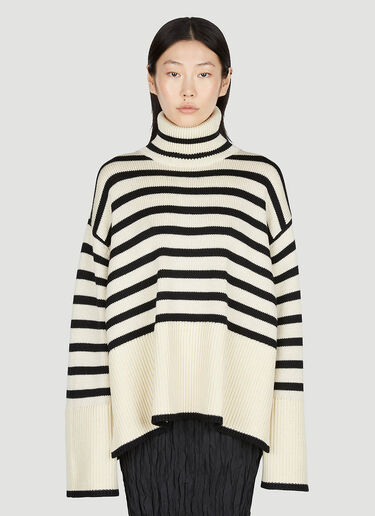 TOTEME Striped Sweater Cream tot0253002