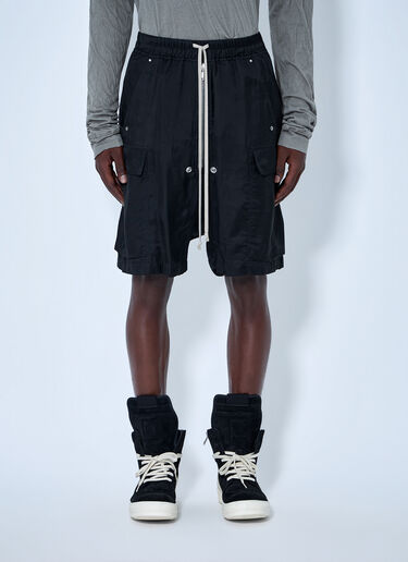 LN-CC® - Rick Owens: Cargobela Shorts - Black Rick Owens Cargobela Shorts Black ric0165069