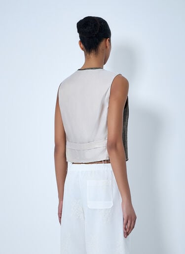 Our Legacy V-Neck Sleeveless Waistcoat Brown our0264033