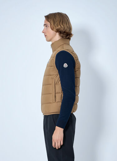 LN-CC® - Moncler: Contrin Down Gilet - Brown Moncler Contrin Down Gilet Brown mon0165063