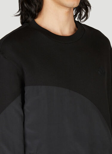 Tonal Panel Sweatshirt Moncler Tonal Panel Sweatshirt Black mon0154004