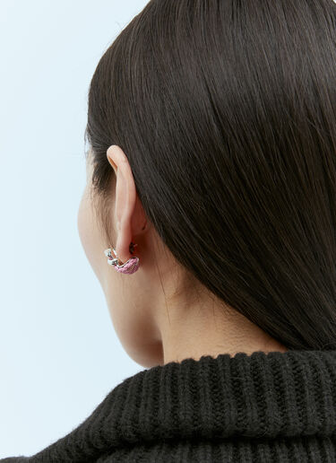 Bottega Veneta Knot Hoop Earrings Pink bov0255040
