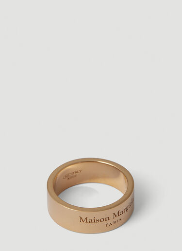 Maison Margiela Logo Engraved Ring Copper mla0151069