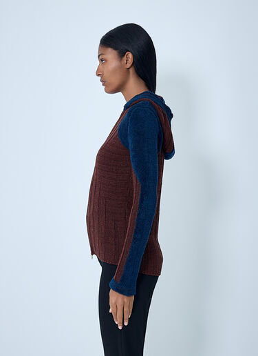 Kiko Kostadinov Quimby Knitted Hooded Sweater Brown kko0262008