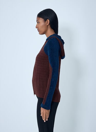 Quimby Knitted Hooded Sweater Kiko Kostadinov Quimby Knitted Hooded Sweater Brown kko0262008