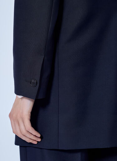 LN-CC® - Jil Sander: Single-Breasted Wool Blazer - Dark Blue Jil Sander Single-Breasted Wool Blazer Dark Blue jil0266001