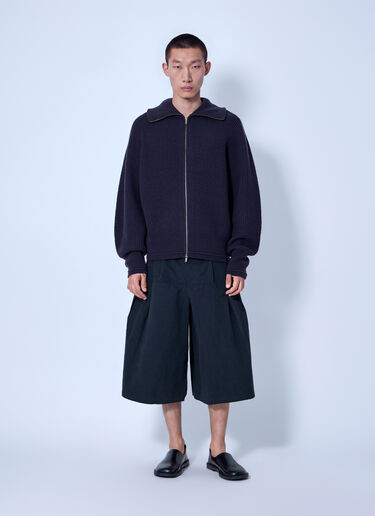 LN-CC® - Entire Studios: Blimp Full Zip Cardigan - Navy Entire Studios Blimp Full Zip Cardigan Navy ent0166046