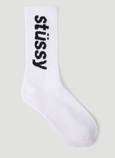 ヘルベティカ ロングソックス Stüssy ヘルベティカ ロングソックス ホワイト sts0151028