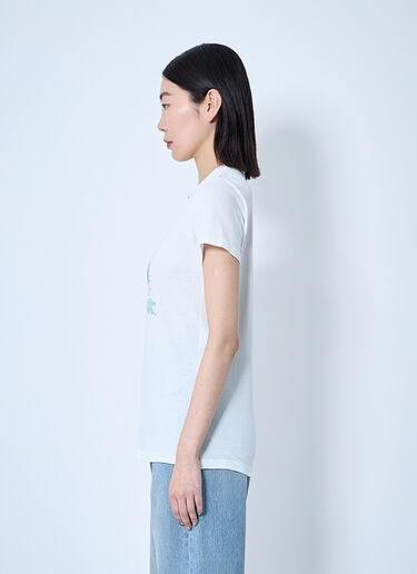 Saint Laurent Logo Motif T-Shirt White sla0259006
