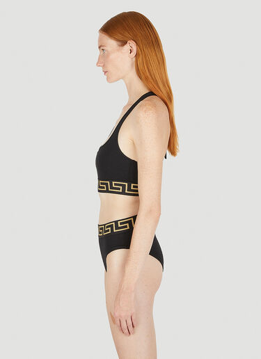Versace Greca Trim Bra Top Black vrs0249019