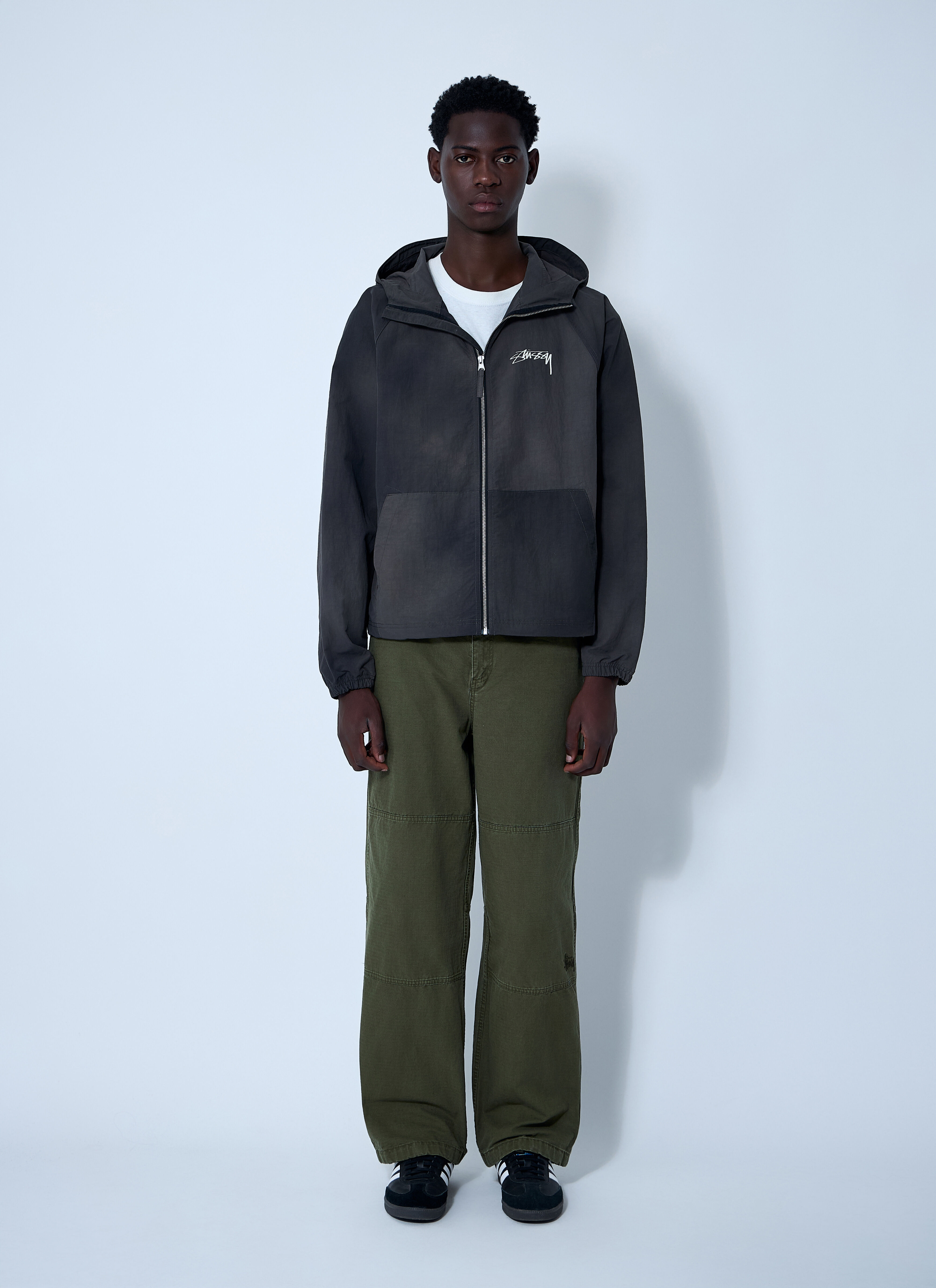 Stüssy Men's' Beach Shell Wave Dye Jacket in Black | LN-CC®