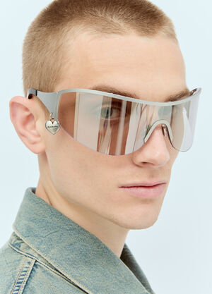 Gucci Metal Frame Sunglasses Beige guc0157063