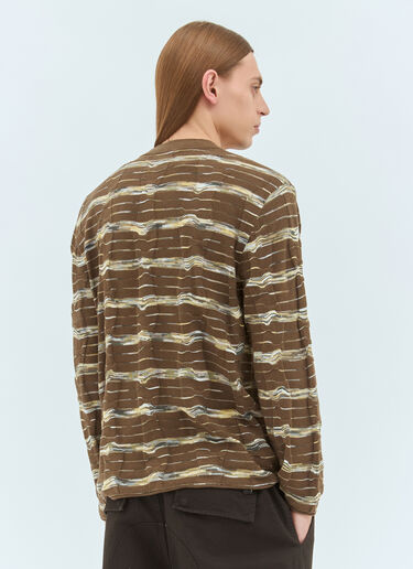 Brain Dead Space-Dye Sweater Brown bra0158014