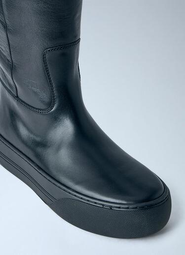 Chloé Delia Leather Boots Black chl0265027
