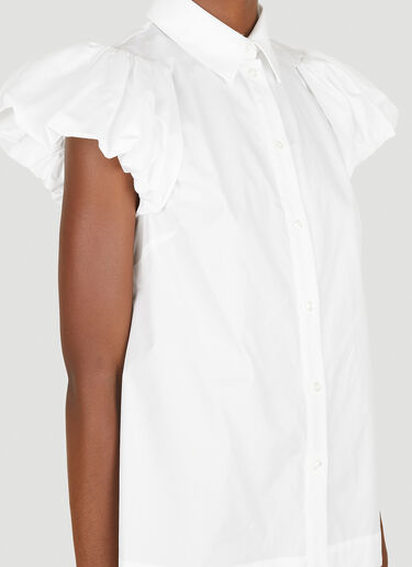 Simone Rocha Puff Cap Sleeve Shirt White sra0250010