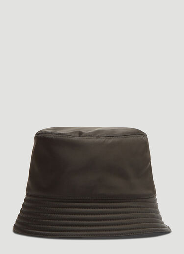 Prada Nylon Logo Bucket Hat Black pra0135038