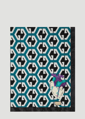 Gucci GG Exagonal Blanket Blue wps0691253