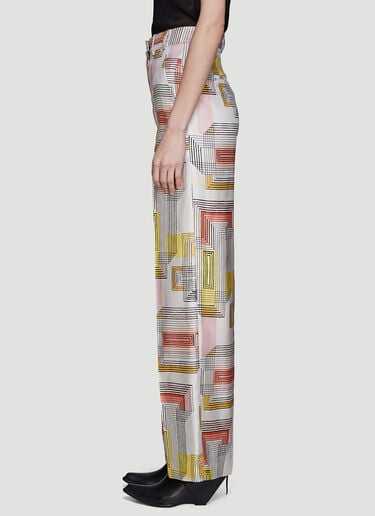 Olivier Theyskens Silk Printed Pants Multi oli0235002