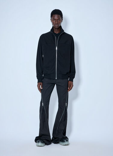 LN-CC® - Rick Owens: High-Neck Zip-Up Jacket - Black Rick Owens High-Neck Zip-Up Jacket Black ric0165061