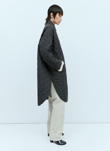 TOTEME 绗缝茧型大衣 黑色 tot0254015