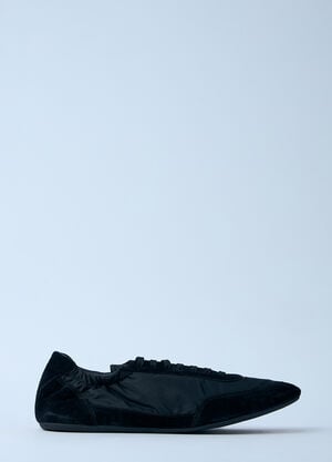 Prada Collapse Re-Nylon And Suede Sneakers Black pra0161012