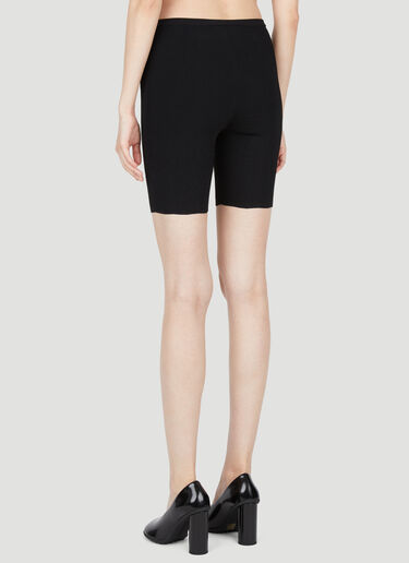 Rabanne Embroidered Logo Cycling Shorts Black pac0253017