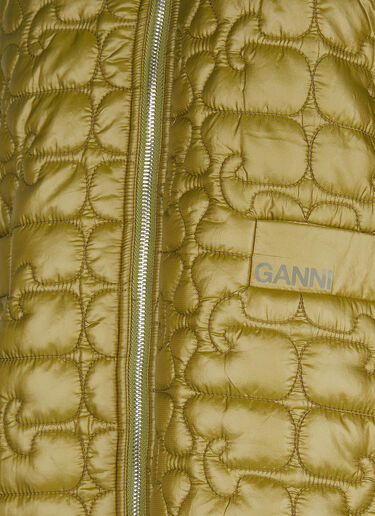 GANNI 绗缝徽标夹克 卡其色 gan0252021