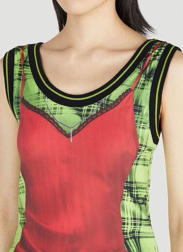 Trompe L'Oeil Lingerie Top Y/Project x Jean Paul Gaultier Trompe L'Oeil Lingerie Top Green jpg0252010