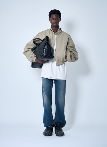 Balenciaga Round Harrington Jacket Beige bal0160001