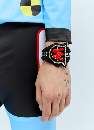 Walter Van Beirendonck W-Bracelet Beaded Bracelet Black wlt0156030