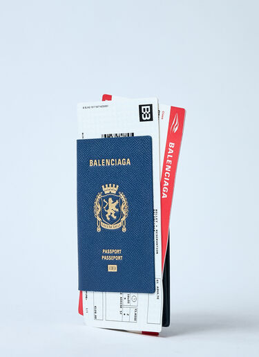 Balenciaga Passport Long Wallet Blue bal0159029