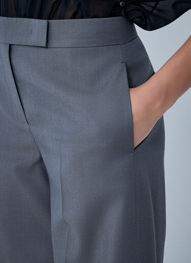 Max Mara Wide-Leg Tailored Trousers Grey max0264303