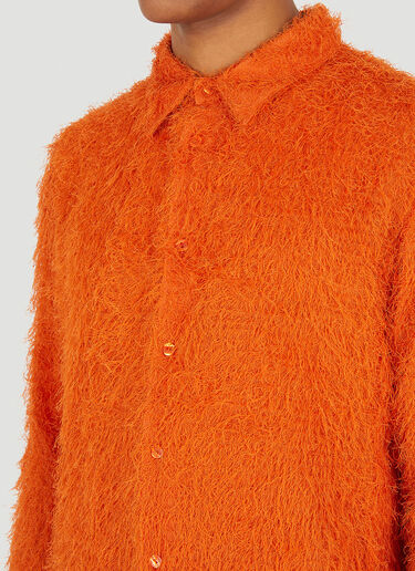 Eckhaus Latta ウィスプ ボタンアップシャツ オレンジ eck0147001