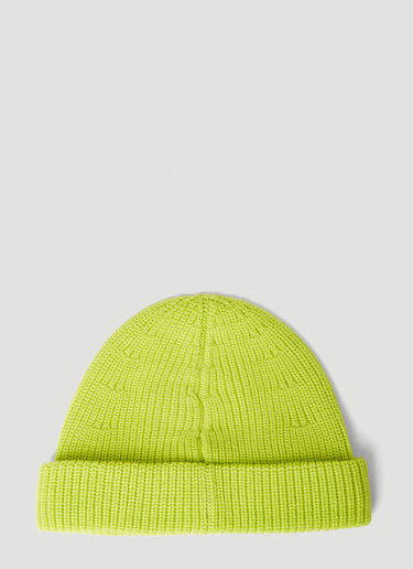 VETEMENTS Logo Beanie Hat Yellow vet0254011