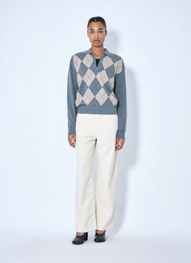LN-CC® - RÓHE: Bruun - Signature Baggy Corduroy Pants - Cream RÓHE Bruun - Signature Baggy Corduroy Pants Cream roe0265020