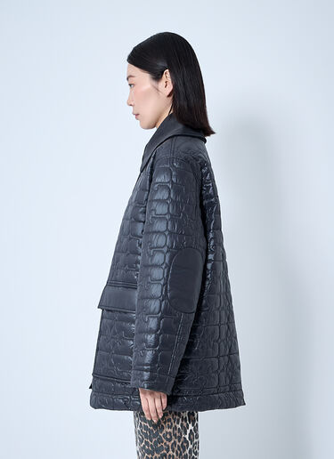 GANNI 闪亮绗缝夹克  黑色 gan0260014