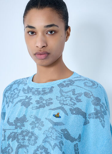 Vivienne Westwood Jules Crewneck Knitted Jumper Blue vvw0264014