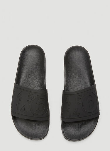 MM6 Logo Slides Black mmm0243040