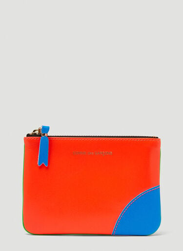 Comme des Garçons Wallet Super Fluo Leather Wallet Orange cdw0346013