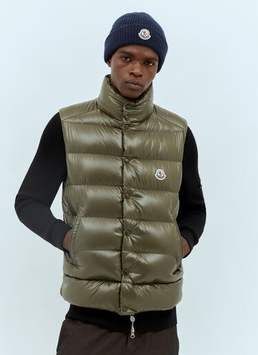 Logo Patch Beanie Moncler Logo Patch Beanie Navy mon0158033