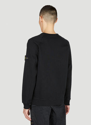 Stone Island 컴퍼스 패치 스웨트셔츠 블랙 sto0152053