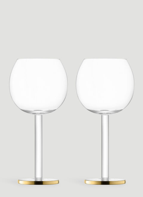 Fferrone Design Set of Two Luca Wine Goblets Transparent wps0644556