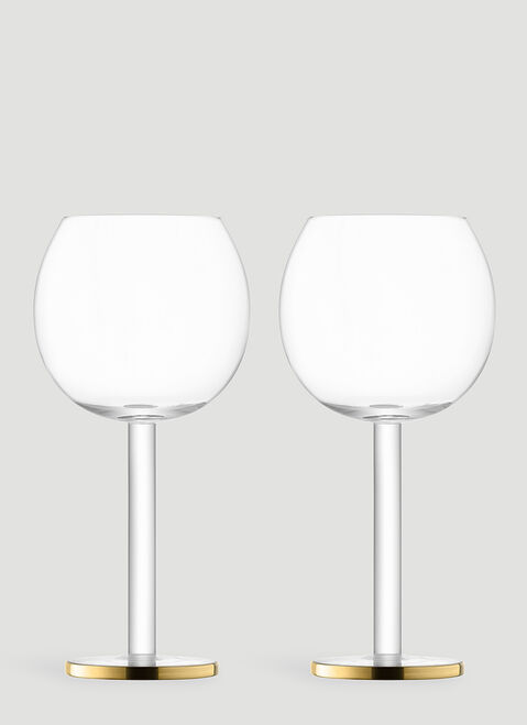 Fferrone Design Set of Two Luca Wine Goblets Transparent wps0644556