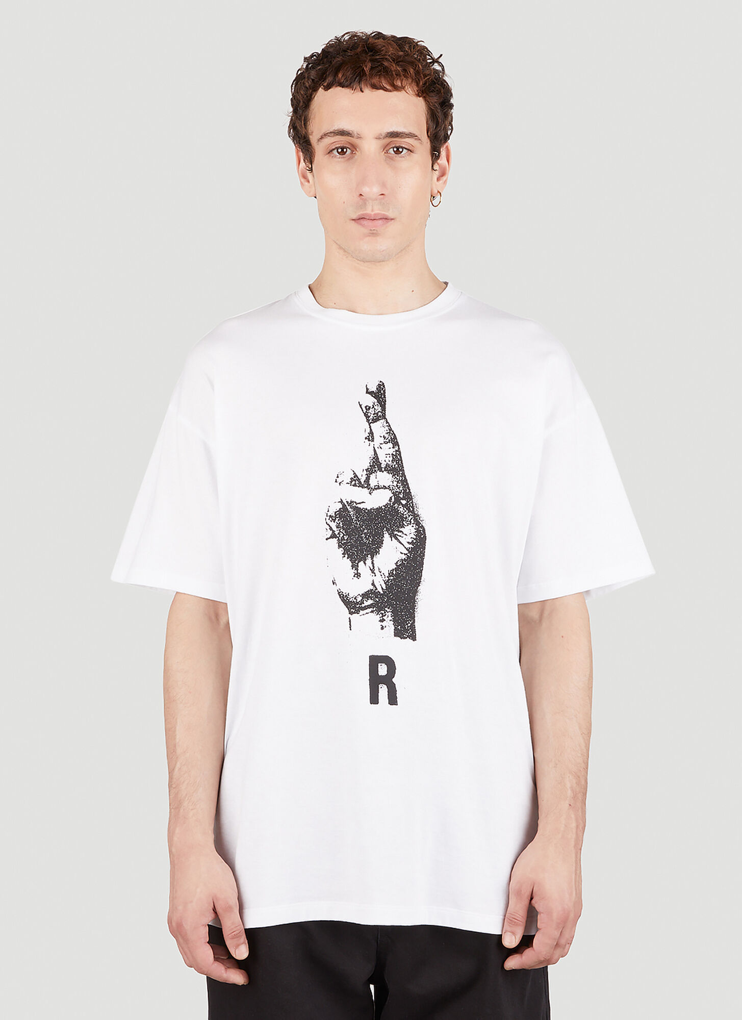 Shop Raf Simons Graphic Print T-shirt