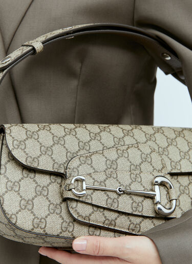 Gucci Horsebit 1955 Small Shoulder Bag Grey guc0255147