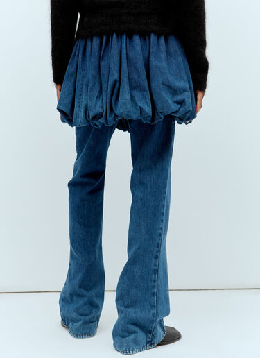 Aaron Esh Puff Skirt Jeans Blue ash0154003