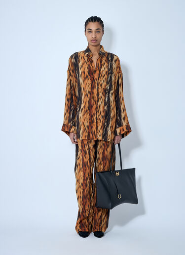 Balenciaga Cocoon Shirt Brown bal0259002