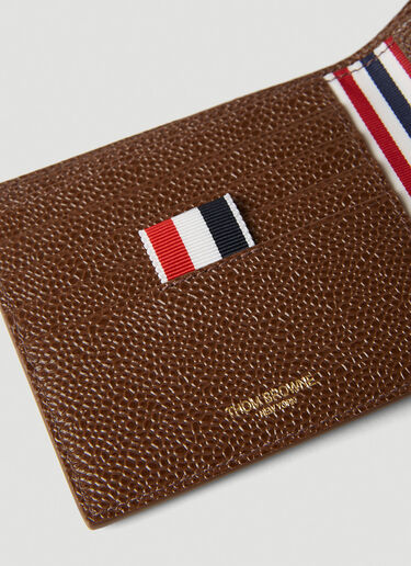 Thom Browne 三道条纹双折钱包 棕色 thb0151020