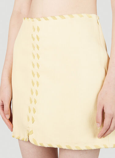 Sole Langett Mini Skirt Rodebjer Sole Langett Mini Skirt Yellow rdj0252002