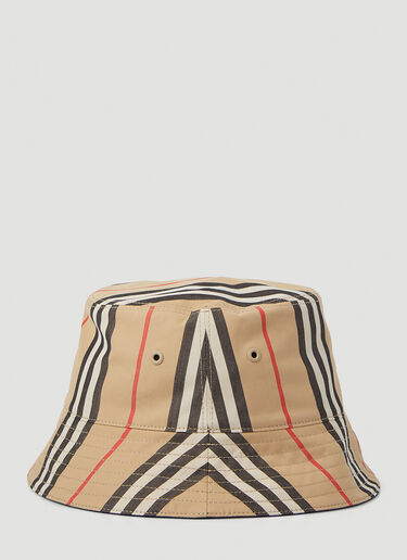 Burberry Icon 条纹渔夫帽 米色 bur0346001